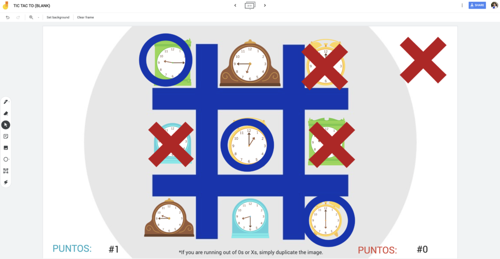 Tic Tac Toe Review (Google Slides Game Template)